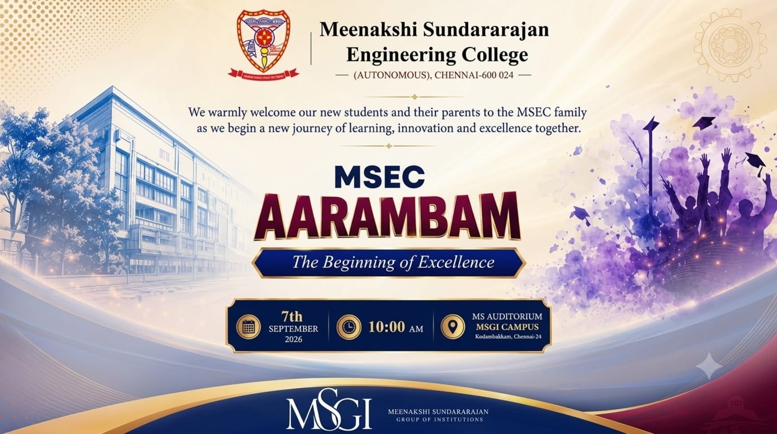 Aarambam 2026 - Orientation Program of 2026-2030 Batch