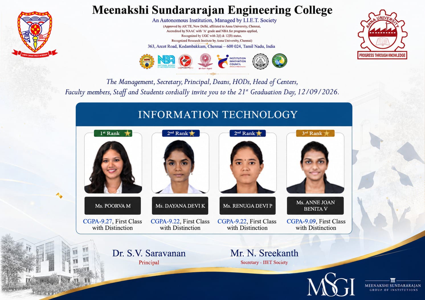 Information Technology Rank Holders 2026
