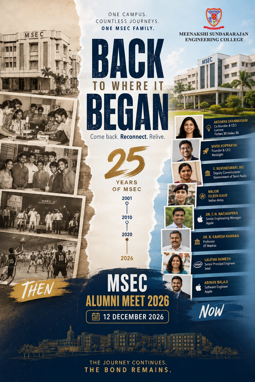 MSEC Alumni Meet 2026 - 12 December 2026