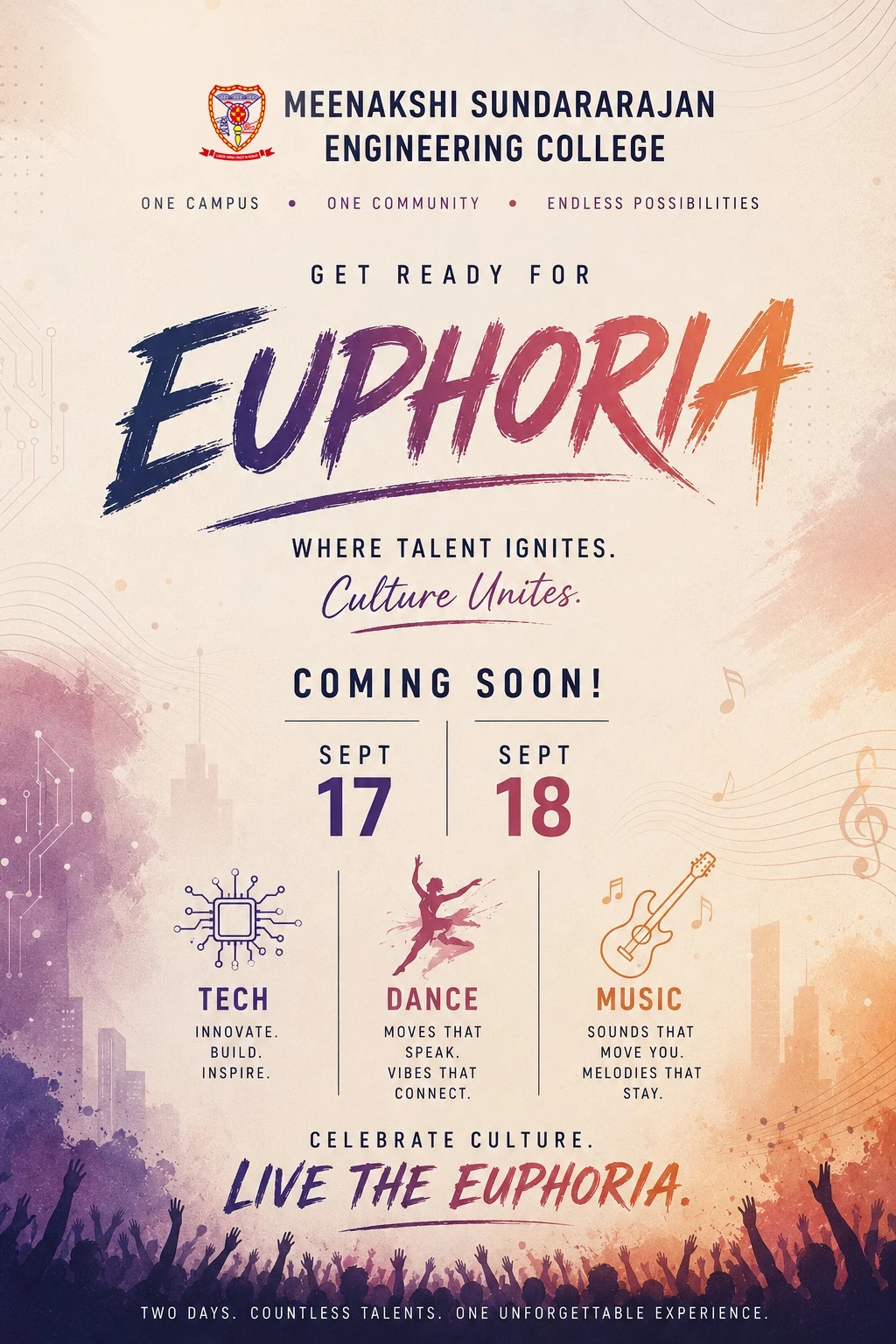 Euphoria - 17 and 18 September 2026